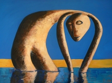 Kneeling Figure in Shallows