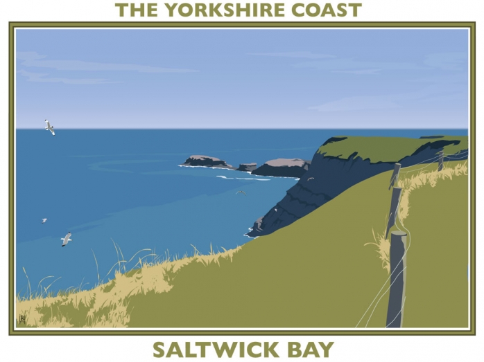 yorkshire coast, posters, railway posters, bryan harford