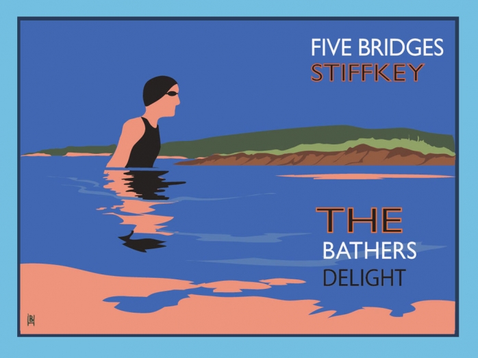 railway posters, posters, Norfolk, Stiffkey, Bryan Harford