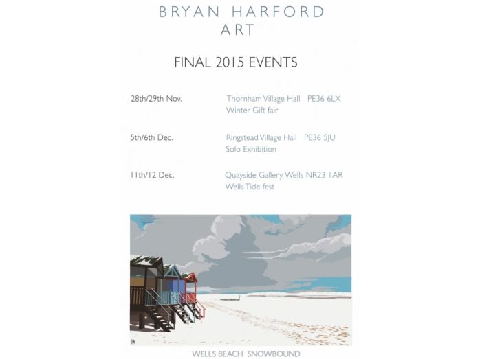 railway posters, posters, Norfolk, Bryan Harford, Bryan harford art