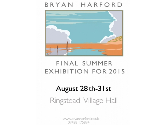 bryan harford, posters, railway posters, art deco, Norfolk, Ringstead, North Norfolk