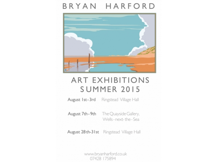 Bryan Harford,Exhibitions, Ringstead, railway posters, posters, Norfolk, North Norfolk