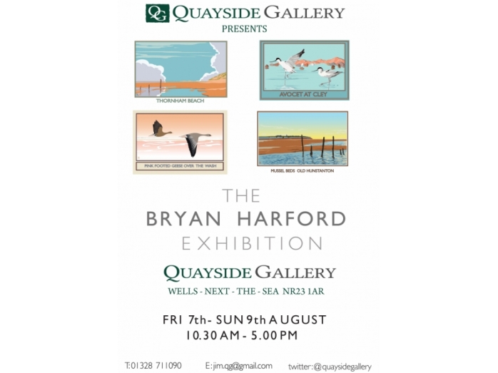 railway posters, posters, wells, Norfolk, Bryan Harford