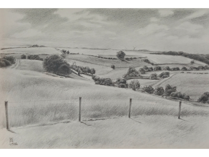 bryan harford, pencil drawing, war of the roses, battle of towton, bloody meadow, towton