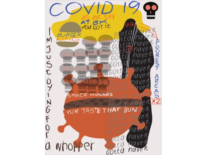 Covid 19, posters, Bryan Harford, graphic art