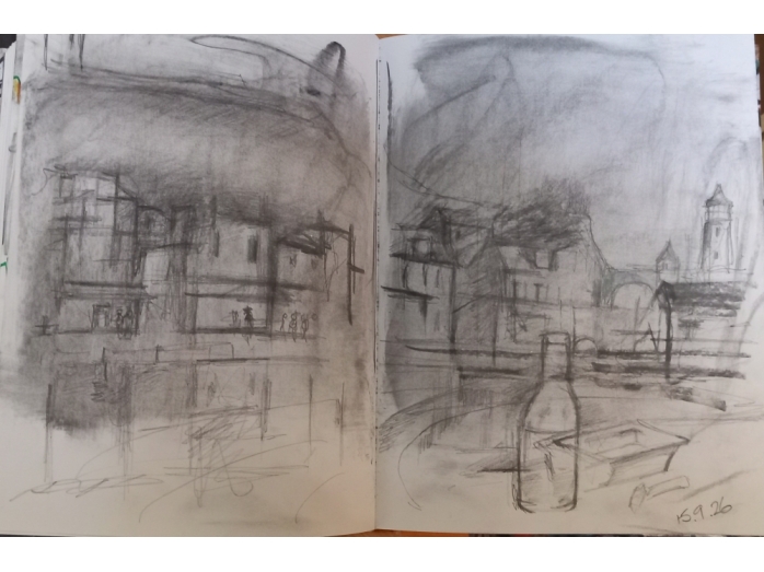 scarborough, yorkshire, charcoal, bryan harford